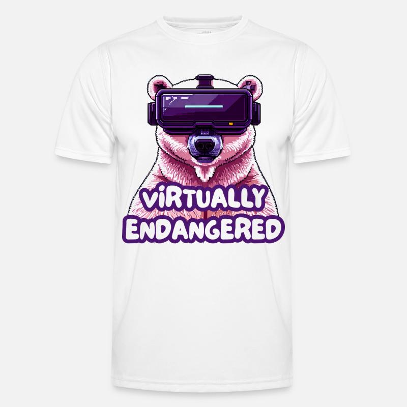 Virtually Endangered Männer Funktions-T-Shirt