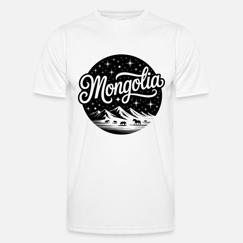 Mongolie - Conception de souvenirs T-shirt sport Homme