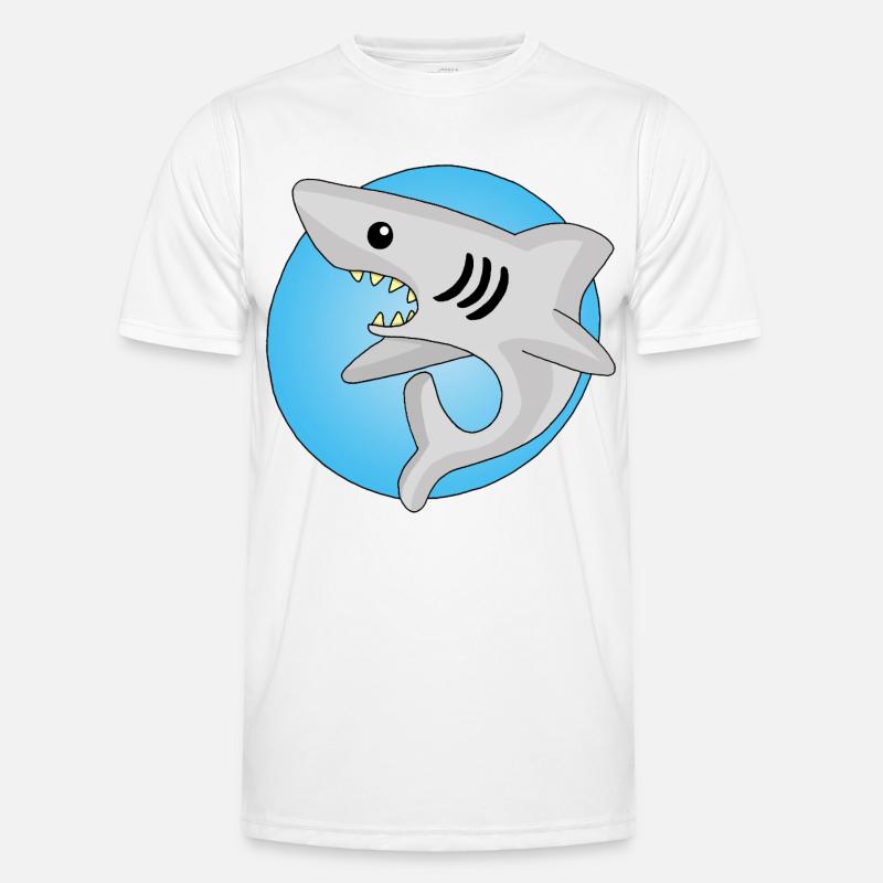 Manga shark - Men's Functional T-Shirt - white