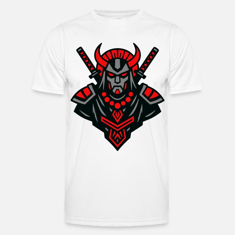 Samurai Devil Warrior - Men's Functional T-Shirt - white