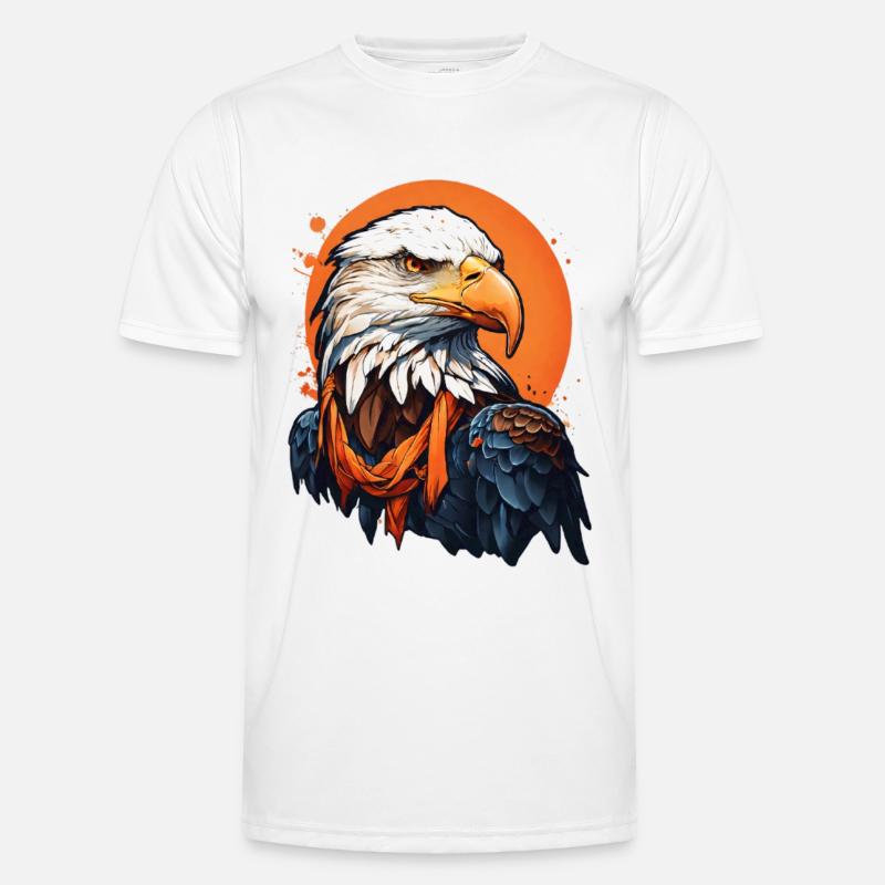 Bald eagle with orange accents Men's Functional T-Shirt