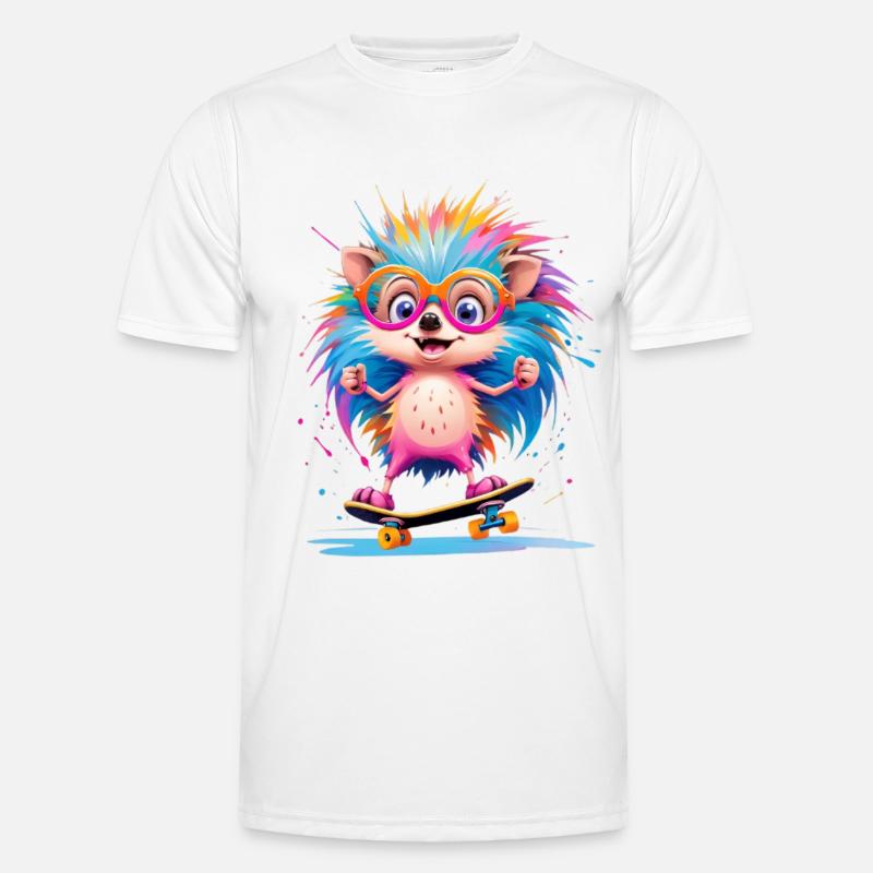 Pate colorée hérisson T-shirt sport Homme