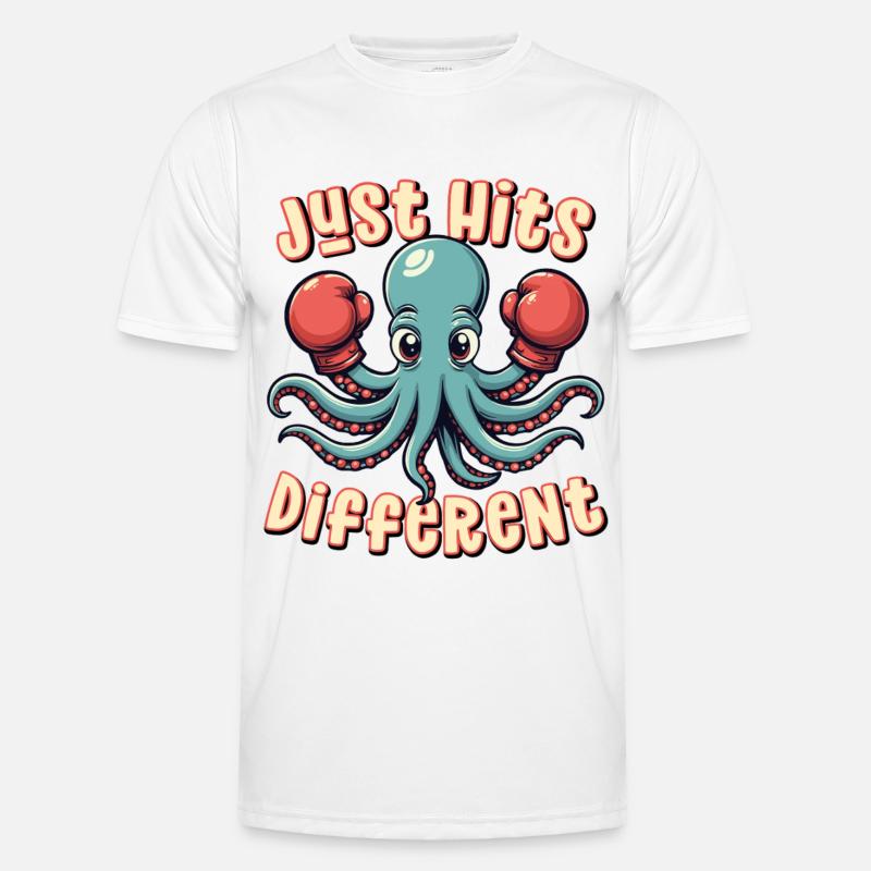 Frappe simplement différemment - T-shirt sport Homme - blanc