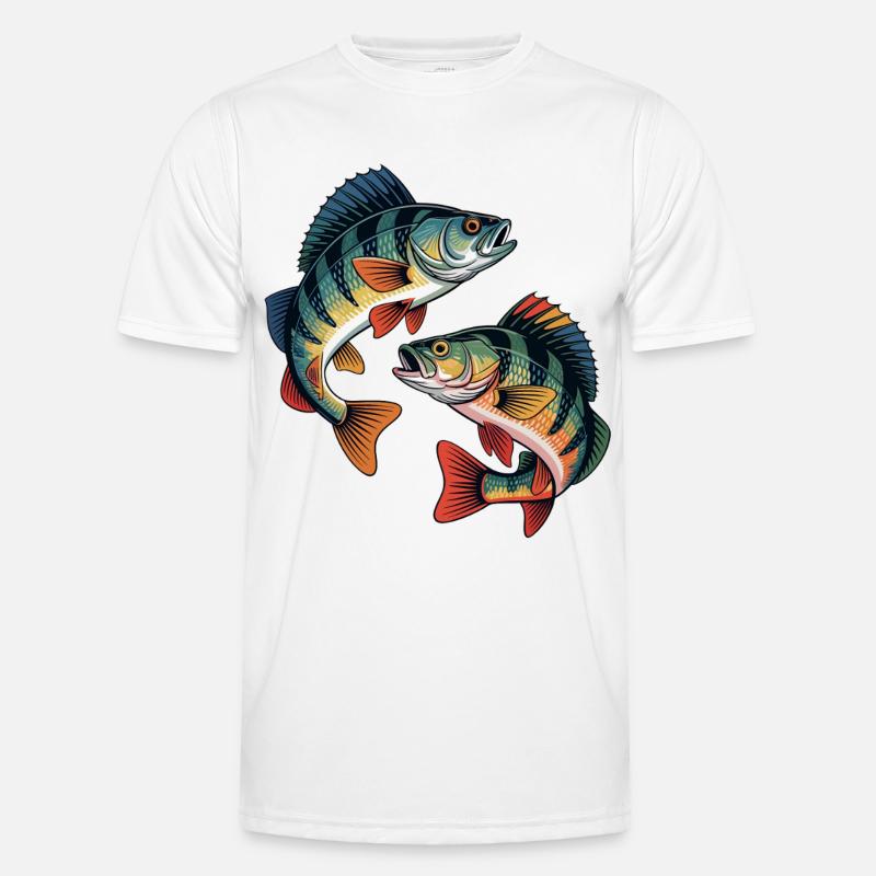 Deux perchoirs de saut T-shirt sport Homme