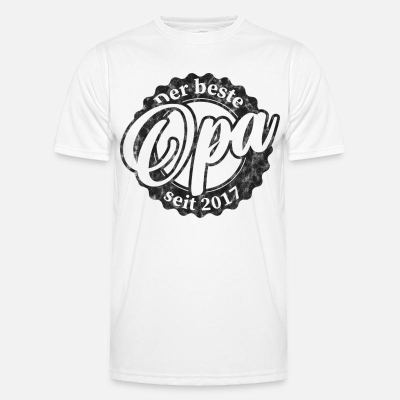 Der Beste Opa seit 2017 Männer Funktions-T-Shirt