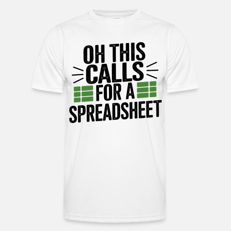 Oh that needs a table - Men's Functional T-Shirt - white