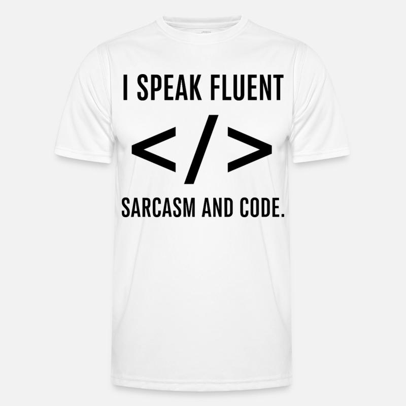 I Speak Fluent Code - Men's Functional T-Shirt - white