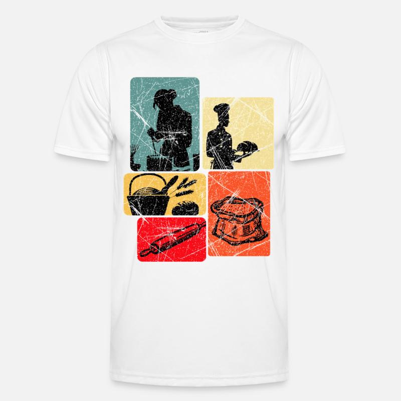 Baker Bakery Funny Saying Bread Gift - Men's Functional T-Shirt - white