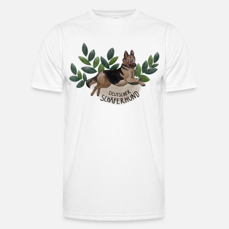 Deutscher Schäferhund Botanika Männer Funktions-T-Shirt