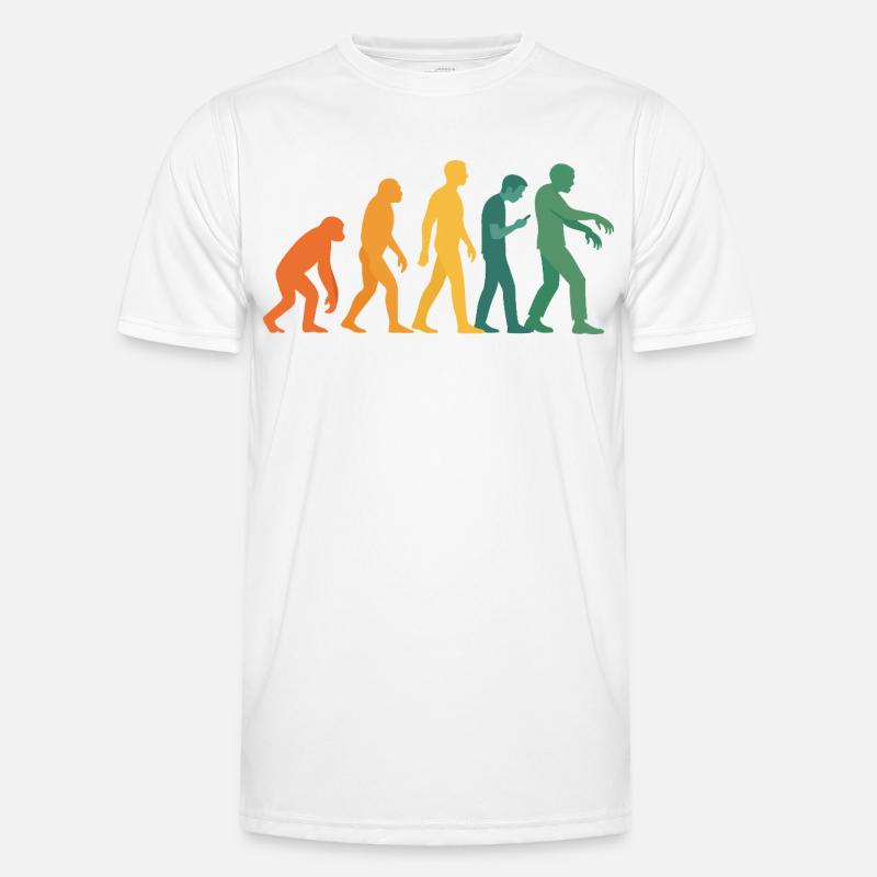 Evolution Silhouette Gradient - Men's Functional T-Shirt - white