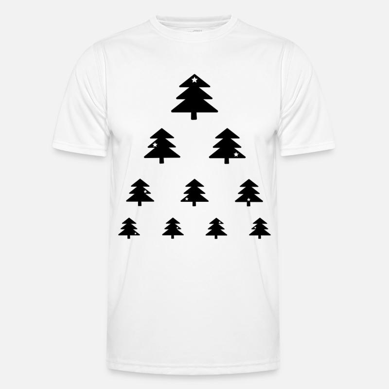 Christmas tree eye test Men's Functional T-Shirt