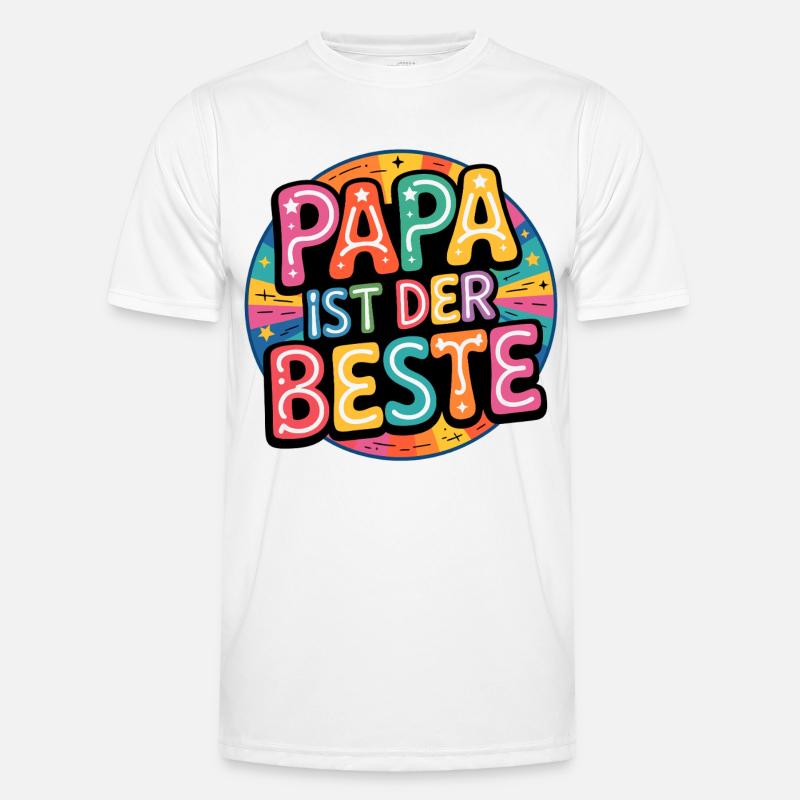 Papa ist der Beste Männer Funktions-T-Shirt