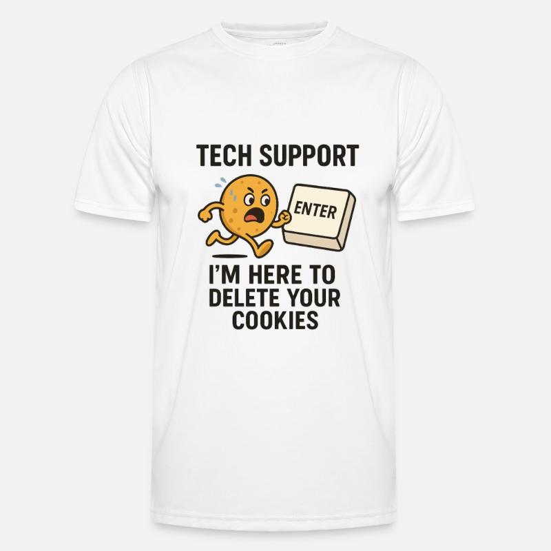 Tech Support I'm Here To Delete Your Cookies Männer Funktions-T-Shirt