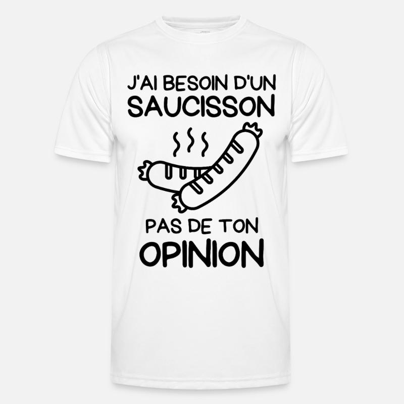 Brauchen Sie eine Wurst Männer Funktions-T-Shirt