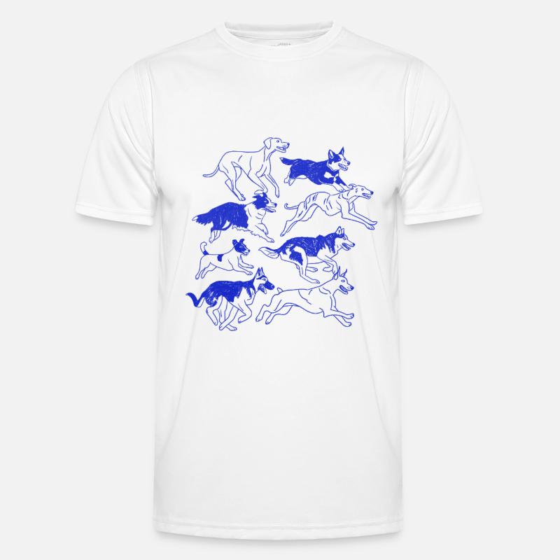 Dynamic Dog Silhouette Pack Men's Functional T-Shirt