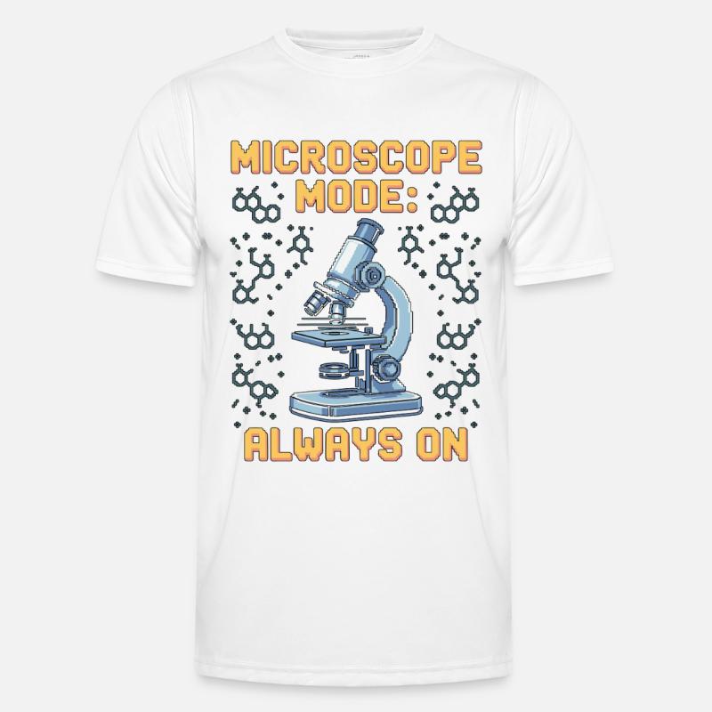 Lab Technician Microscope Mode Always Clinical Lab - Männer Funktions-T-Shirt - Weiß