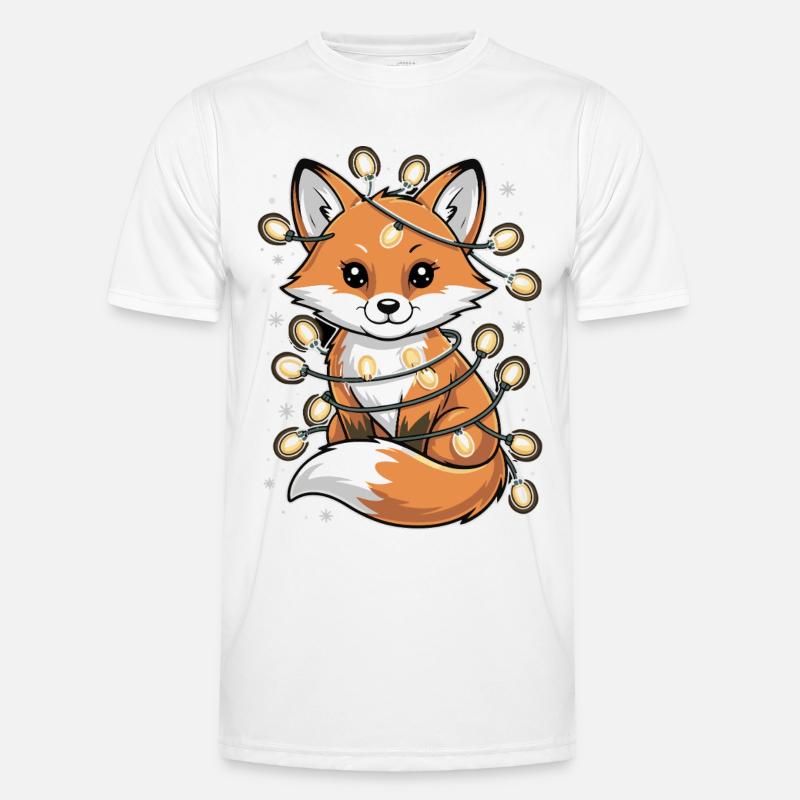 Lichterfuchs in the winter magic fox - Men's Functional T-Shirt - white