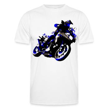 Travel Enduro - Men's Functional T-Shirt - white - Front - AI Model Male 178 dark (178cm)