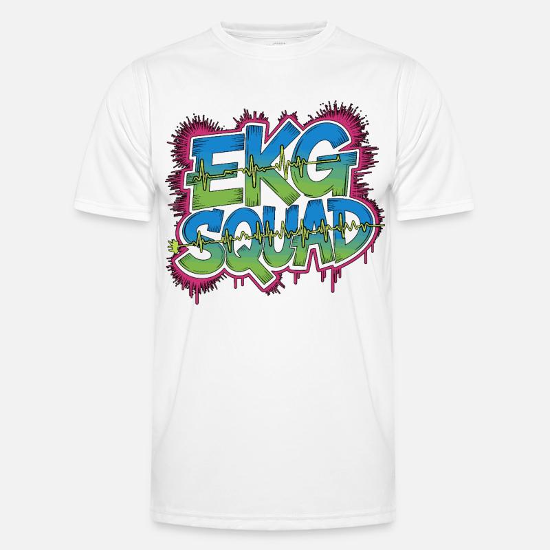 Cardiac Tech EKG Squad Pacemaker Technician - Männer Funktions-T-Shirt - Weiß