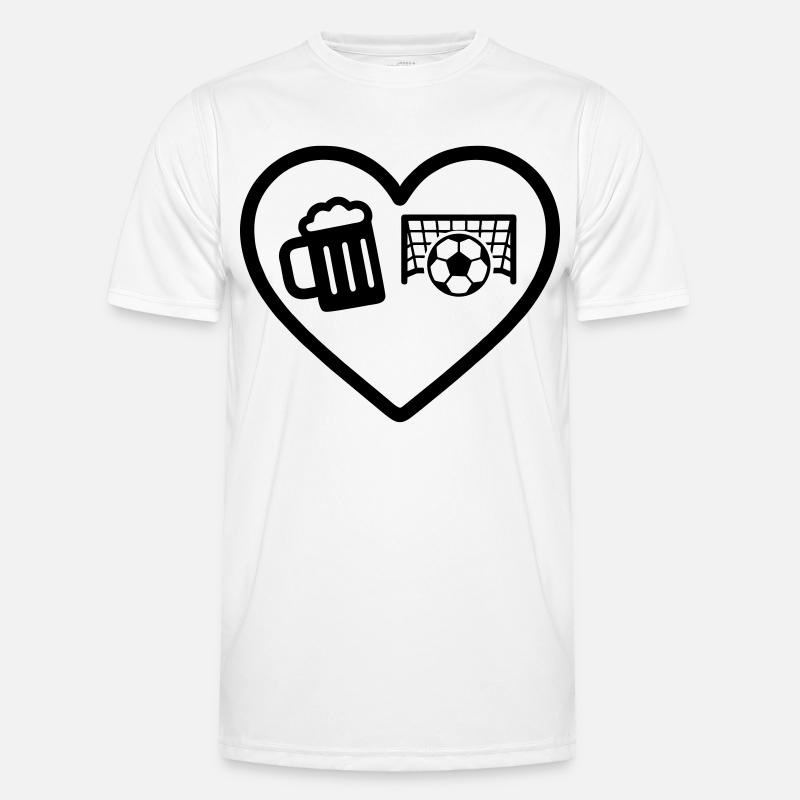 Herzkalziumbier Männer Funktions-T-Shirt