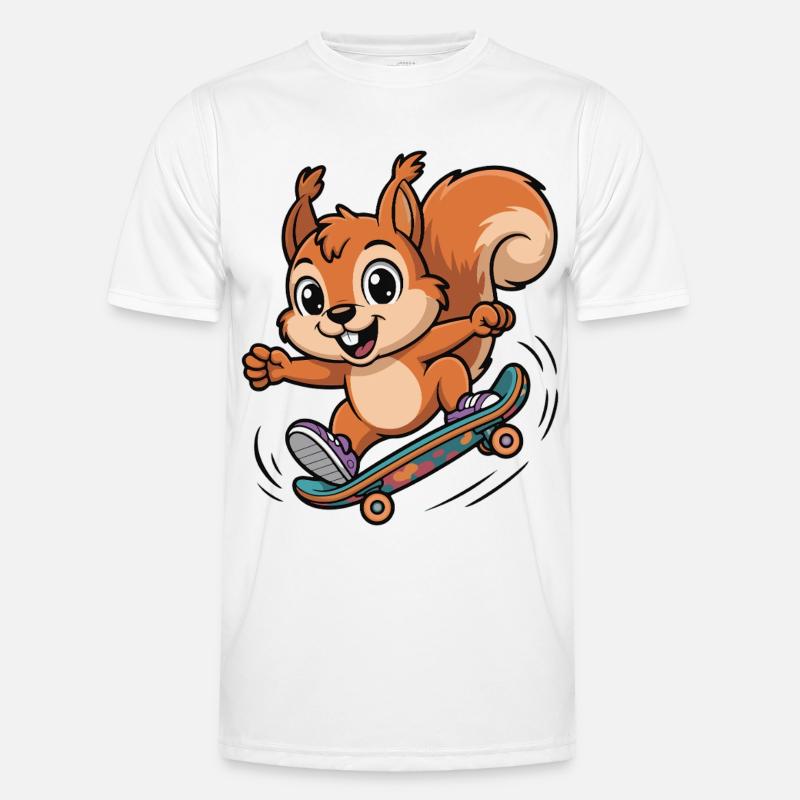 Skate-Eichhörnchen Sprinter Männer Funktions-T-Shirt