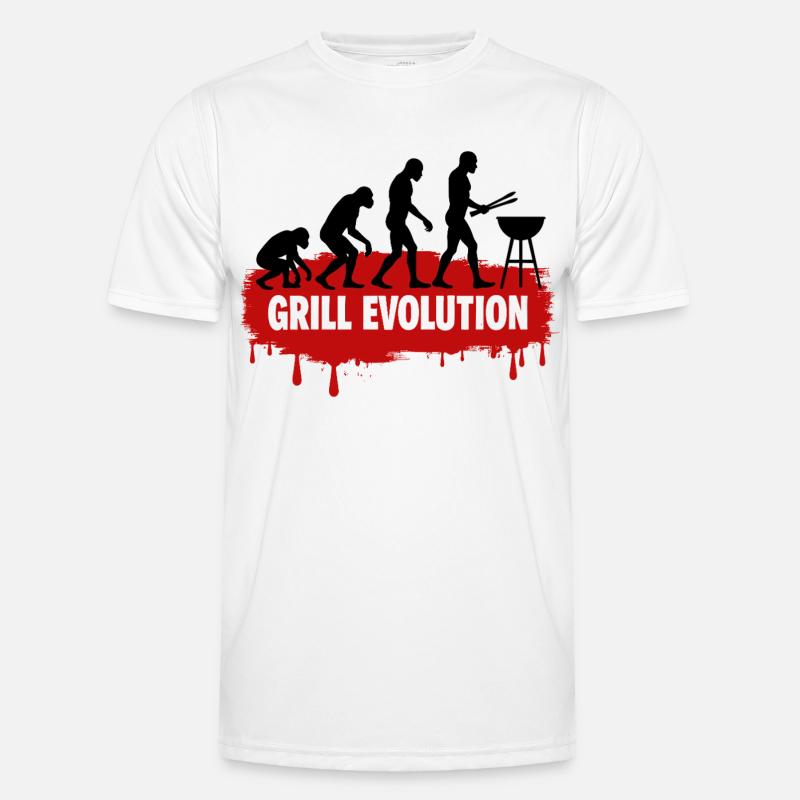 Grill Evolution - Men's Functional T-Shirt - white