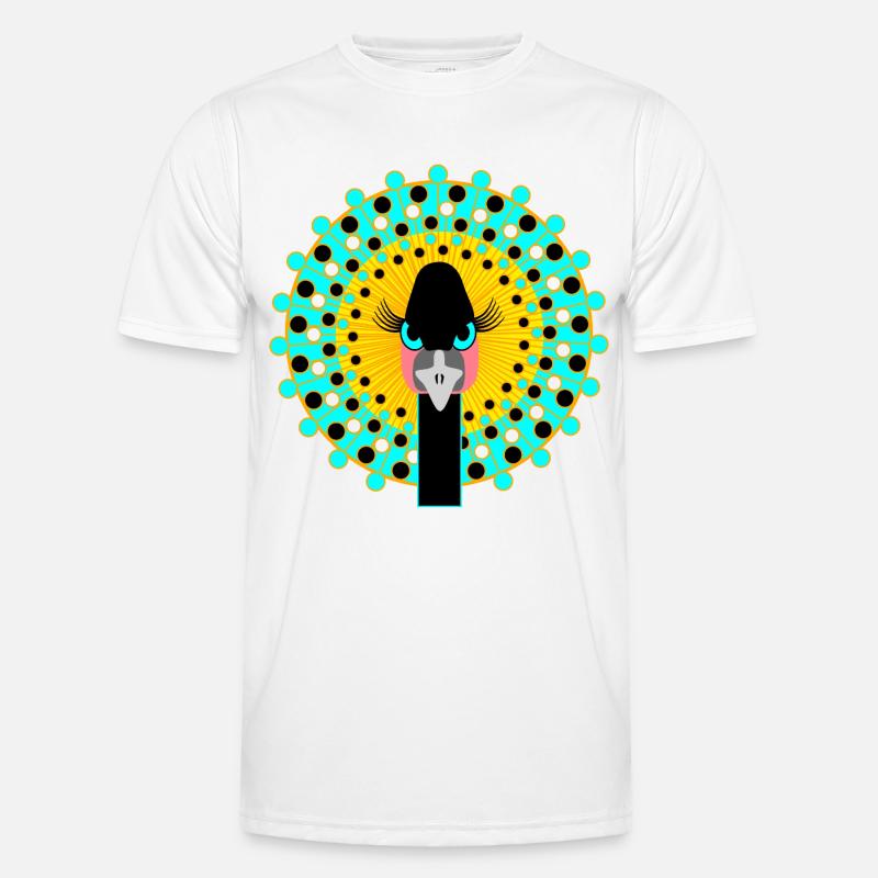 Vogel-Mädchen-Power Männer Funktions-T-Shirt