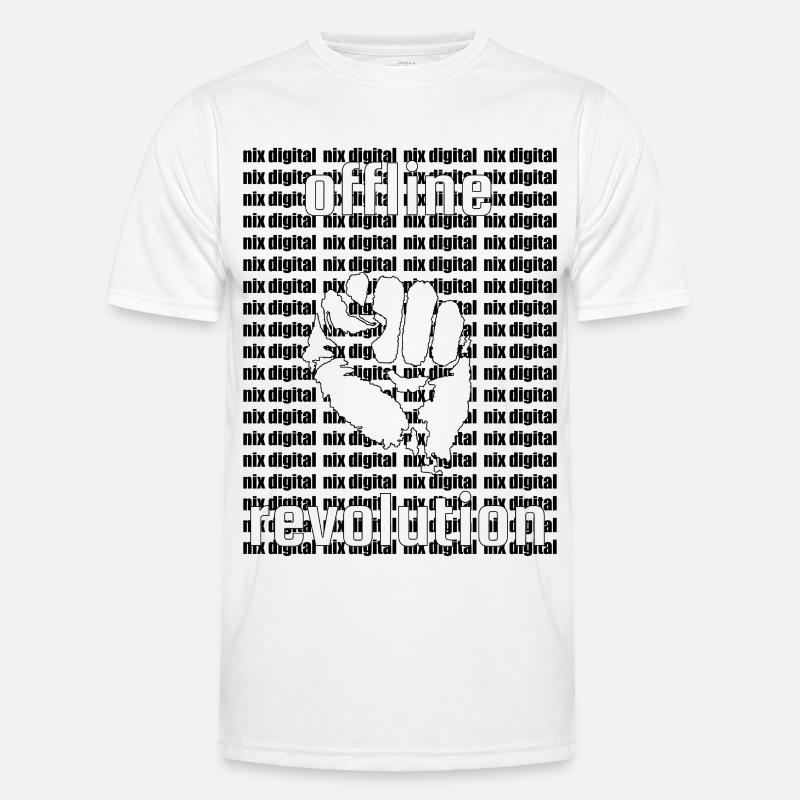 Offline Revolution – Conception de déclaration de détox numérique T-shirt sport Homme
