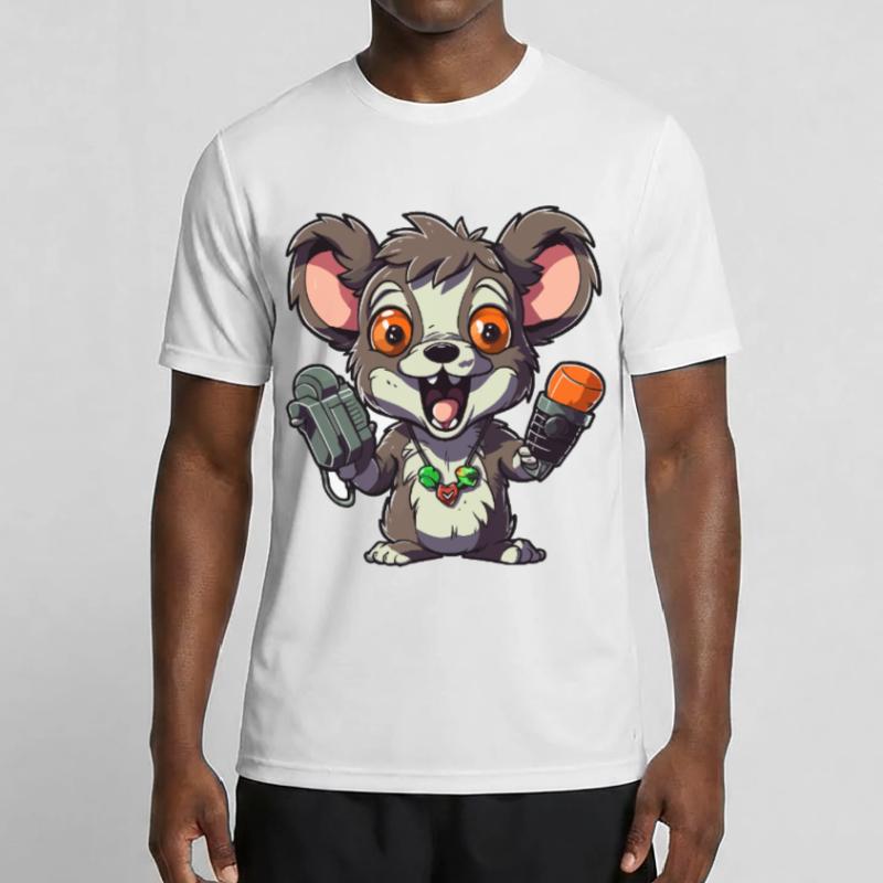 Chibi Rat Microphone Combo T-shirt sport Homme