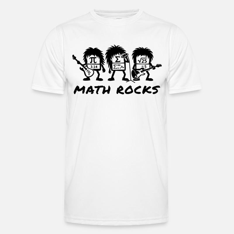 Math Rocks Formulas School Humor Men's Functional T-Shirt