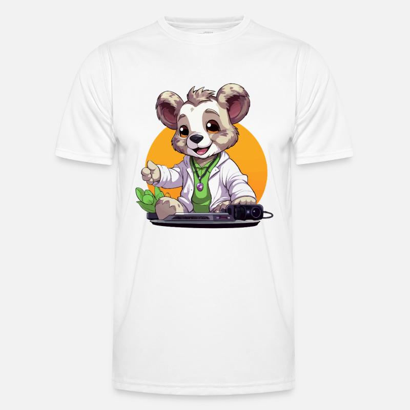 Tech-Koala Creator in retro look - Men's Functional T-Shirt - white