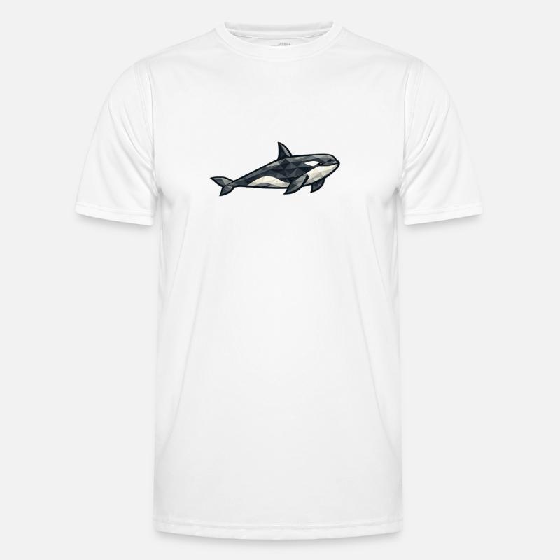 Aarluk – Low Poly – Orca Männer Funktions-T-Shirt