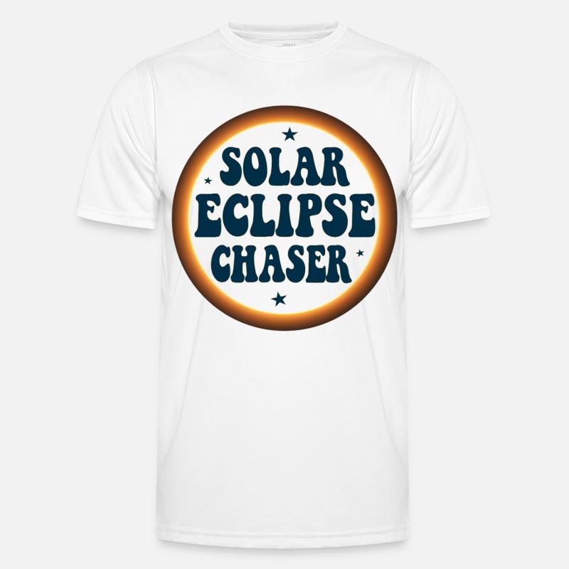 Solar eclipse chaser - Men's Functional T-Shirt - white