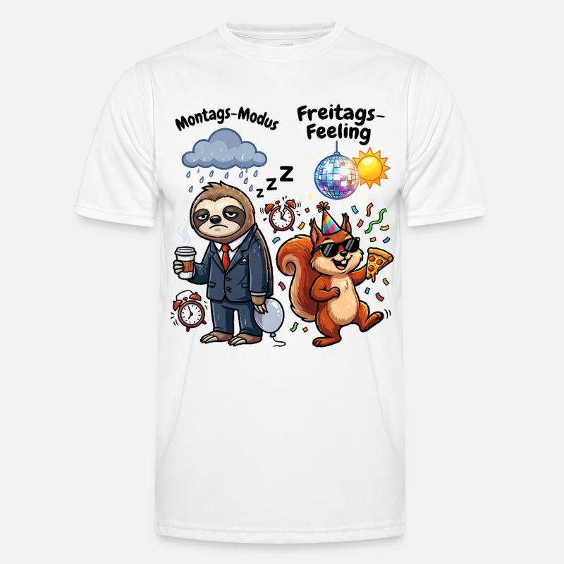 Monday mode vs Friday feeling Men's Functional T-Shirt