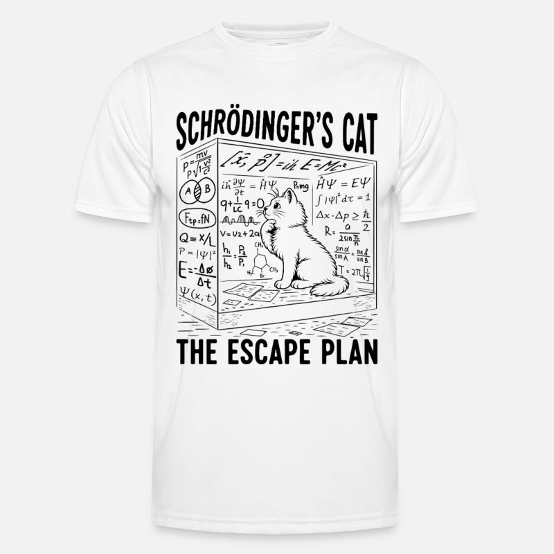 Le Chat de Schrödinger Le Plan d’évasion T-shirt sport Homme