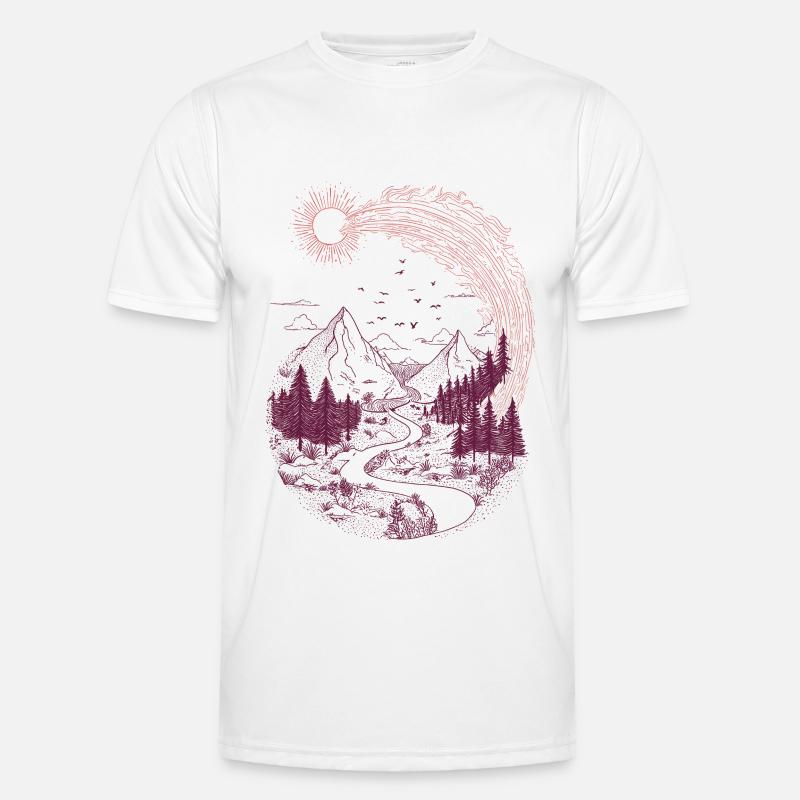 Mountain path Sonnenring Men's Functional T-Shirt