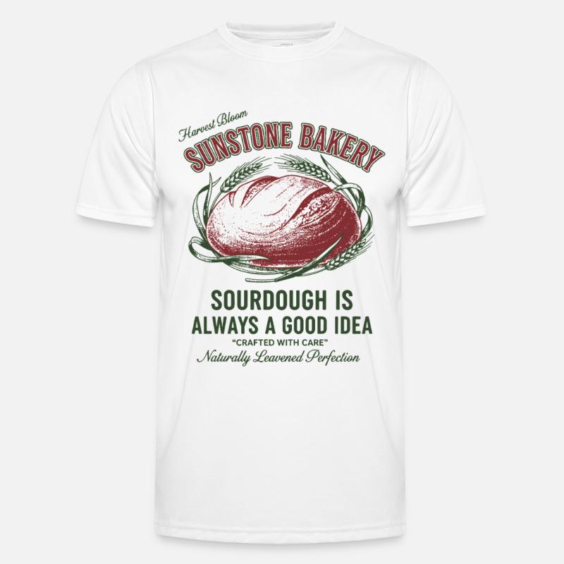 Sourdough Bread Baking Baker Sunstone Bakery - Men's Functional T-Shirt - white