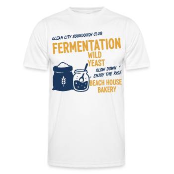 Sourdough Bread Baking Baker Sourdough Starter Jar - Männer Funktions-T-Shirt - Weiß - Vorne - AI Model Male 178 dark (178cm)