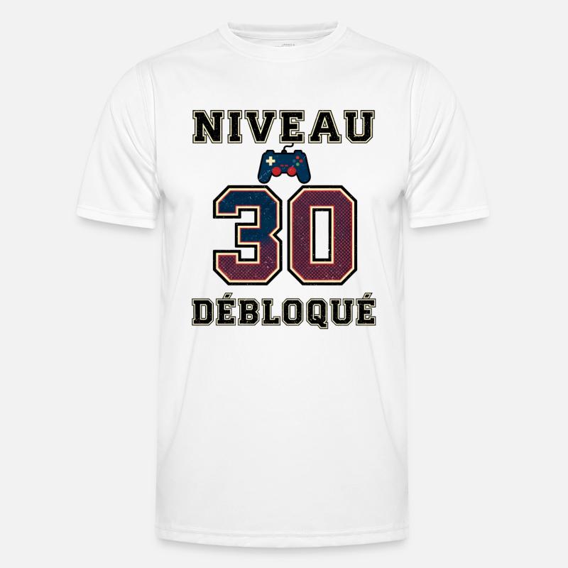 Level 30 Unlocked – Game Controller Men's Functional T-Shirt