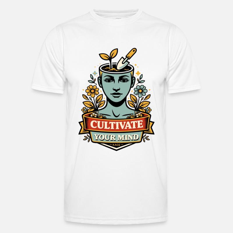 Kultiv dit sind - Funktionsshirt til herrer - hvid