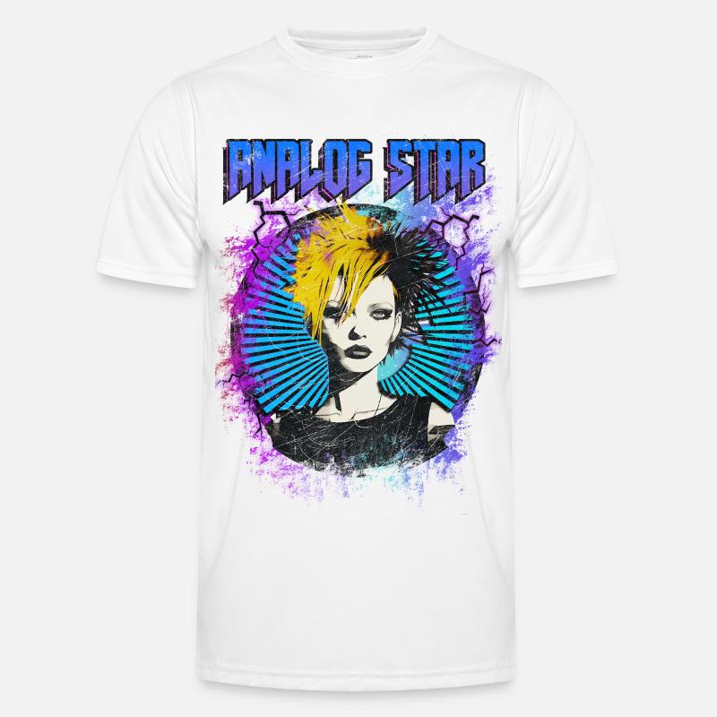 Analoger Stern Männer Funktions-T-Shirt