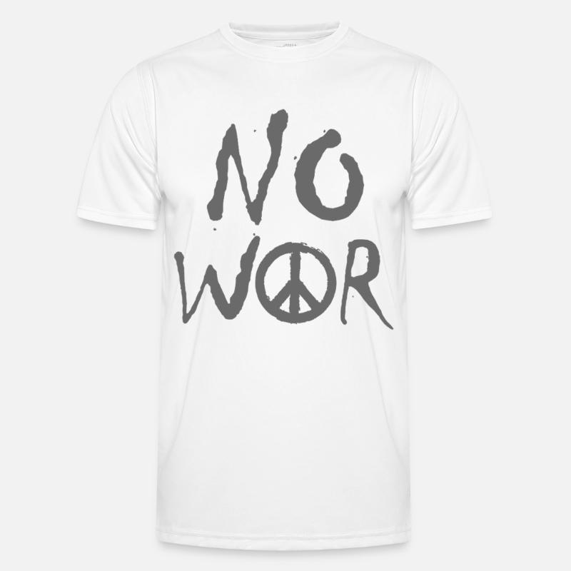 NO WAR – Statement for peace against war Men's Functional T-Shirt