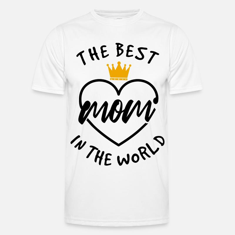 Shirt der besten Mutter der Welt – Kronendesign Männer Funktions-T-Shirt