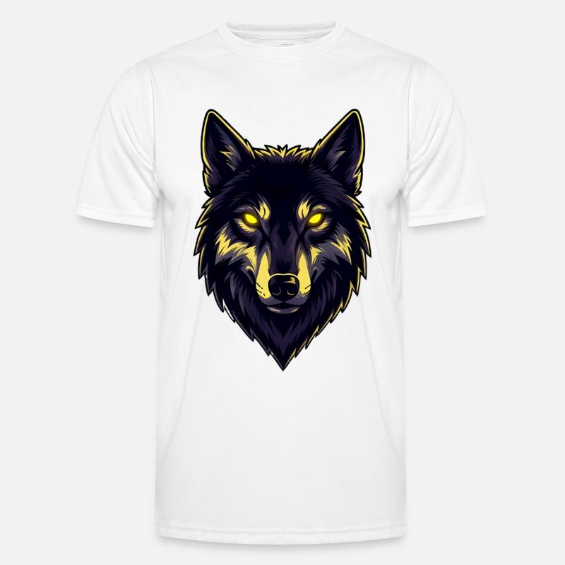 Dark Wolf Männer Funktions-T-Shirt