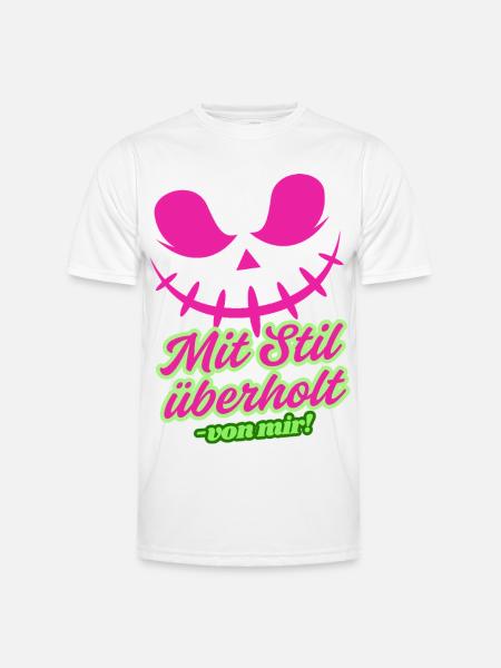 Biker Girl - Männer Funktions-T-Shirt - Weiß