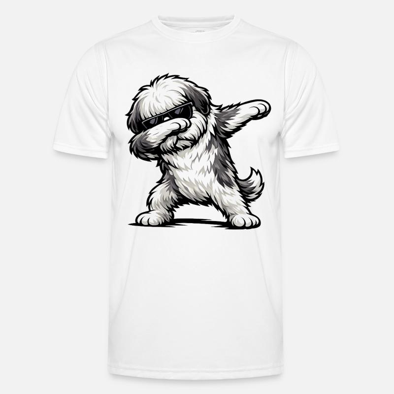 Dabbing Bobtail - Men's Functional T-Shirt - white