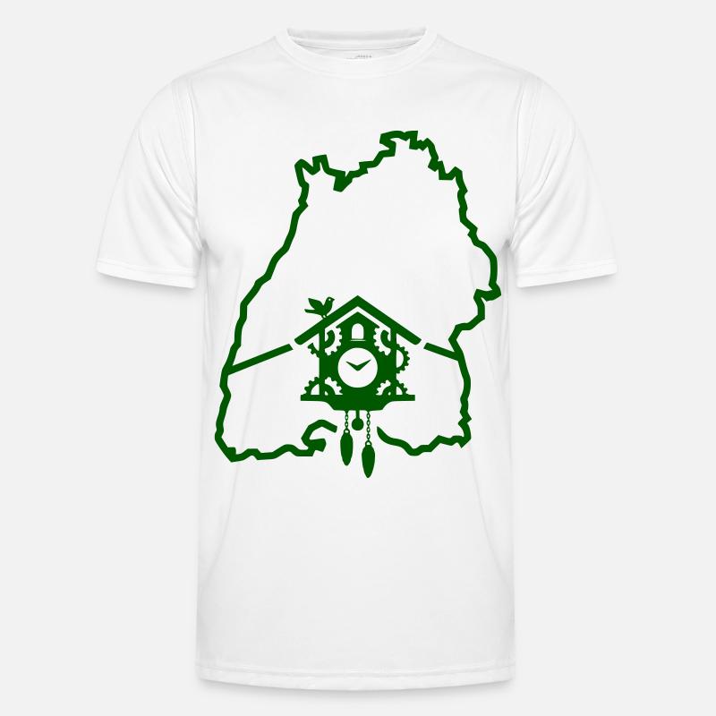 Période de Ländle : Silhouette du Bade-Wurtemberg T-shirt sport Homme