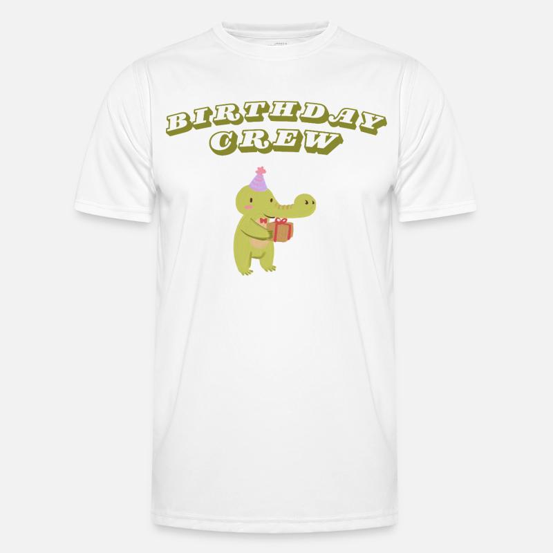 Birthday Crew - Men's Functional T-Shirt - white