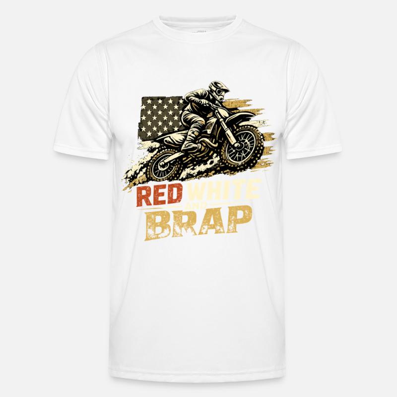 Red White Brap Men's Functional T-Shirt