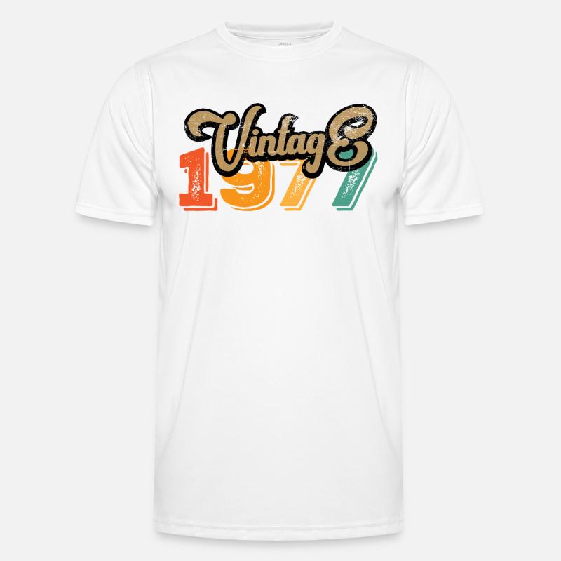 Årgang 1977 - Funktionsshirt til herrer - hvid